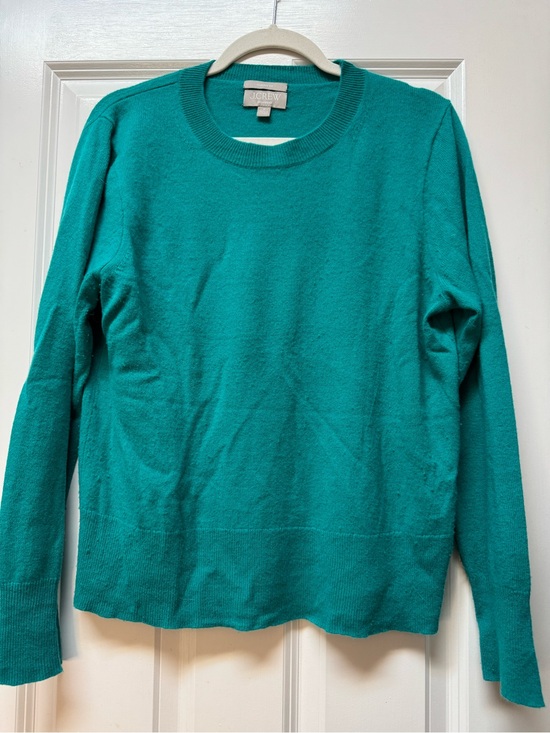 J. Crew Sweaters - J Crew classic fit teal cashmere sweater